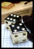 Dice : Dice - Metal Dice - Crisloid Large Gold Plated - eBay Jun 2016